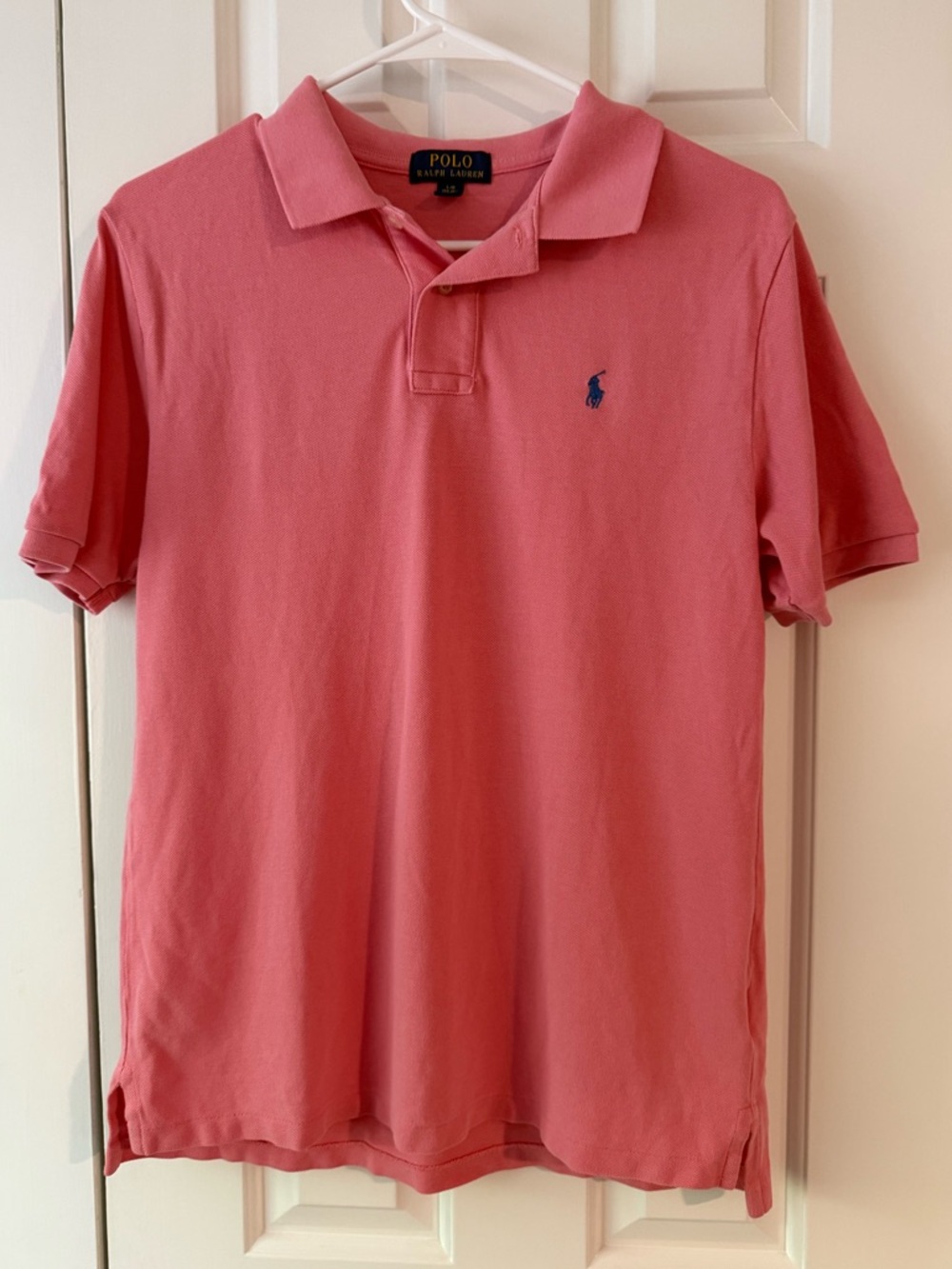 Polo by Ralph Lauren Boys Salmon Pink Polo size Large (14-16)